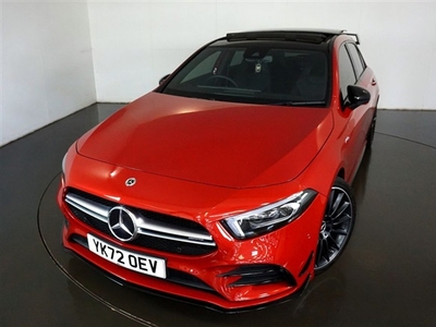 Used Mercedes-Benz A Class 2.0 AMG A 35 4MATIC EDITION PREMIUM PLUS 5d AUTO-LOW MILEAGE EXAMPLE FINISHED IN PATAGONIA RED WITH in Warrington