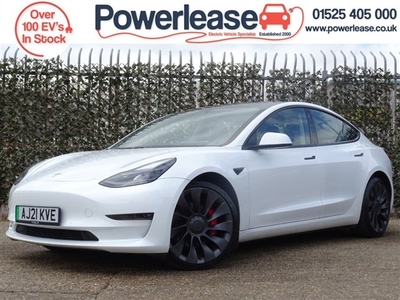 Used Tesla Model 3 PERFORMANCE AWD 4d 302 BHP in