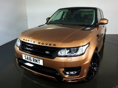 Land Rover Range Rover Sport 3.0 SDV6 HSE DYNAMIC 5d-2 FORMER KEEPERS FINISHED IN ZANZIBAR ORANGE WITH DARK BROWN LEATHER UPHOLS