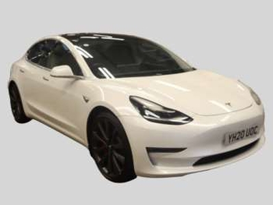 Tesla, Model 3 2020 PERFORMANCE AWD 4d 483 BHP Adaptive Cruise Control, Heated Front/Rear Seats 4-Door