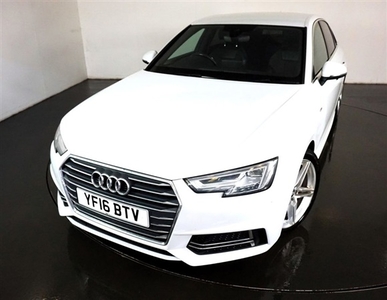 Used Audi A4 2.0 TDI S LINE 4d-2 FORMER KEEPERS HALF LEATHER UPHOLSTERY-BLUETOOTH-CRUISE CONTROL-SATNAV-PARKING S in Warrington