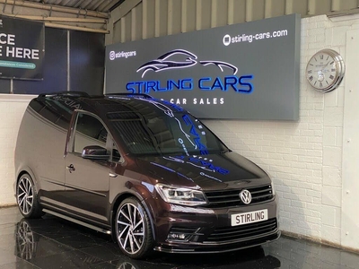 Volkswagen Caddy 2.0L C20 TDI HIGHLINE 0d 148 BHP + 1 OF A KIND SHOW CADDY! + Mulberry purple + 19 Spielbergs alloys +P ZERO TYR