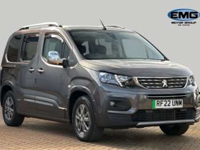 Peugeot, Rifter 2022 (71) 3 Seat Petrol Auto Wheelchair Accessible Disabled Access Ramp Car 5-Door