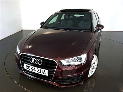 Used Audi A3 1.4 TFSI S LINE 5d-2 OWNER CAR FINISHED IN SHIRAZ RED WITH BLACK HALF LEATHER-SLIDING PANORAMIC SUNR in Warrington