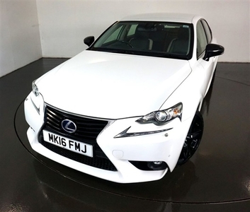 Used Lexus IS 2.5 300H SPORT 4d-2 FORMER KEEPERS FINISHED IN MINERAL WHITE WITH BLACK HALF LEATHER UPHOLSTERY-HEAT in Warrington