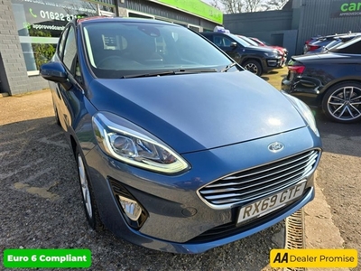 Used 2019 Ford Fiesta 1.0 TITANIUM 5d 99 BHP IN BLUE WITH 34.600 MILES AND A SERVICE HISTORY , ULEZ COMPLIANT EURO 6 PETRO in East Peckham