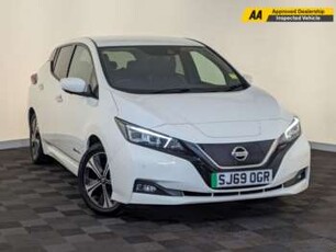 Nissan, Leaf 2019 (19) TEKNA 5d 148 BHP IN GREY WITH 54,402 MILES AND A FULL SERVICE HISTORY, 1 OW 5-Door