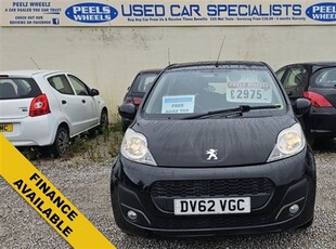 Used 2012 Peugeot 107 1.0 12v ACTIVE * 5 DOOR * BLACK * FIRST / FAMILY CAR * in Morecambe