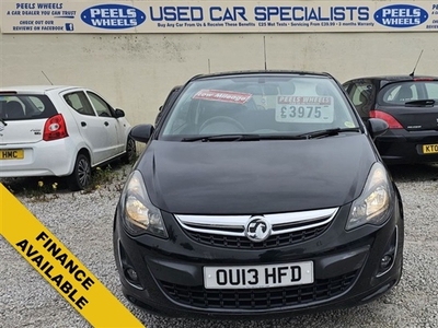 Used 2013 Vauxhall Corsa 1.2 16v LIMITED EDITION BLACK * IDEAL FIRST / FAMILY CAR in Morecambe