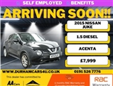 Used 2015 Nissan Juke 1.5L ACENTA DCI 5d 110 BHP in Tyne and Wear