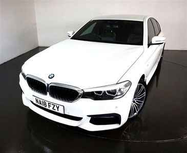 Used BMW 5 Series 3.0 530D M SPORT 4d AUTO-2 OWNER CAR FINISHED IN ALPINE WHITE WITH BLACK DAKOTA LEATHER-19