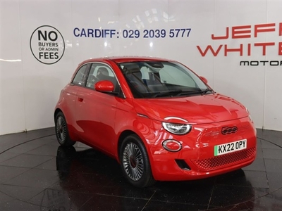 Used Fiat 500 42KWH RED 3dr auto (SAT NAV, CRUISE, BLUETOOTH) in Cardiff