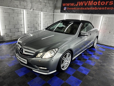 Used Mercedes-Benz E Class 2.1 E250 CDI BlueEfficiency Sport Cabriolet 2dr Diesel G-Tronic+ Euro 5 (s/s) (204 ps) in Brentwood