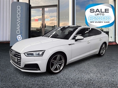 Used Audi A5 2.0 TFSI 40 S line Sportback 5dr Petrol S Tronic Euro 6 (s/s) (190 ps) in Bury