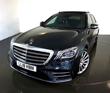 Used Mercedes-Benz S Class 2.9 S 350 D L AMG LINE PREMIUM 4d AUTO-FINISHED IN MAGNETITE BLACK WITH BLACK NAPPA LEATHER UPHOLSTE in Warrington