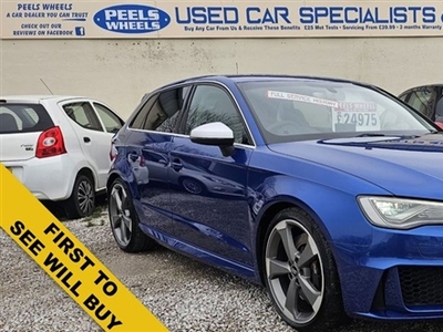 Used Audi A3 2.5 RS3 SPORTBACK QUATTRO NAV 5d 420 BHP * BLUE in Morecambe