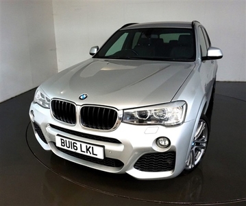 Used BMW X3 2.0 XDRIVE20D M SPORT 5d AUTO-FINISHED IN GLACIER SILVER WITH BLACK NEVADA LEATHER-MULTIFUNCTION STE in Warrington