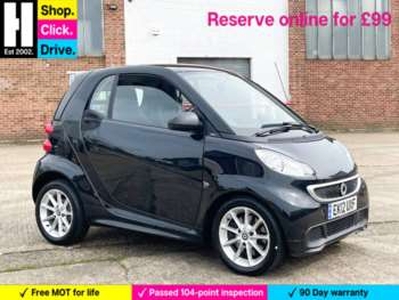 smart, fortwo 2013 (13) 1.0 MHD Passion Cabriolet SoftTouch Euro 5 (s/s) 2dr