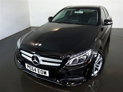 Used Mercedes-Benz C Class 2.1 C220 BLUETEC SPORT 4d-FINISHED IN OBSIDIAN BLACK WITH BLACK LEATHER UPHOLSTERY-REVERSE CAMERA-AC in Warrington