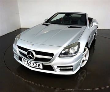 Used Mercedes-Benz SLK 1.8 SLK200 BLUEEFFICIENCY AMG SPORT 2d-FINISHED IN IRIDIUM SILVER WITH BLACK LEATHER UPHOLSTERY-LED in Warrington
