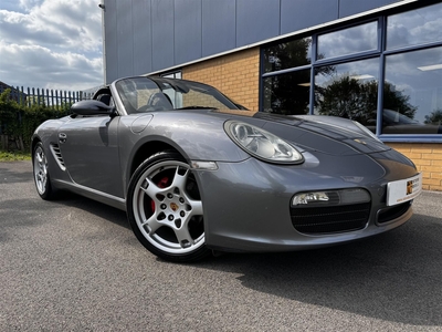 PORSCHE BOXSTER (987)3.2 S MANUAL 2005/55 SEAL GREY/SPORTS SEATS/LOW TAX