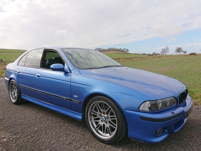 BMW E39 M5 4.9 V8 Estoril Blue with Black Heated Leather Sunroof only 93k from new