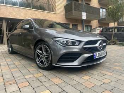 Mercedes-Benz, CLA-Class 2019 (19) CLA 200 AMG LINE 4dr auto (SAT NAV, FULL TWO TONE BLACK & RED LEATHER)