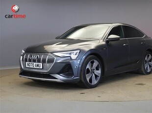 Used Audi e-tron SPORTBACK QUATTRO S LINE 5d 403 BHP Park System Plus, Driver Memory Seat, Twin Touchscreens, Heated in