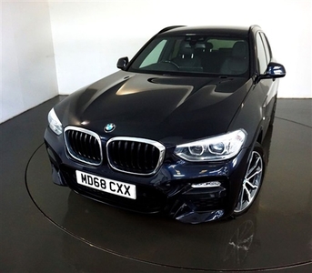 Used BMW X3 2.0 XDRIVE20D M SPORT 5d AUTO-2 FORMER KEEPERS FINISHED IN CARBON BLACK WITH BLACK VERNASCA LEATHER- in Warrington