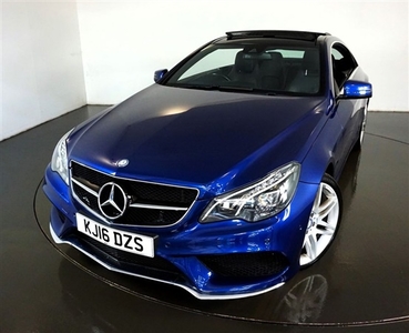 Used Mercedes-Benz E Class 3.0 E 350 D AMG LINE EDITION 2d AUTO-2 FORMER KEEPERS-FINISHED IN BRILLIANT BLUE WITH BLACK LEATHER in Warrington