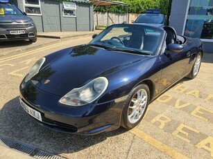 Porsche Boxster 2.7 SPYDER 2d 228 BHP IN BLUE WITH 75,172 MILES AND A FULL SERVICE HISTORY, 4 OWNERS FROM NEW WITH A GREAT SPEC