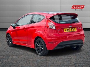 Used 2017 Ford Fiesta 1.0 EcoBoost 140 ST-Line Red 3dr in Mansfield