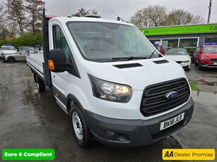 Used 2018 Ford Transit 2.0 350 L5 130 BHP DROPSIDE LONG LONG WHEELBASE IDEAL FOR SCAFFOLDERS SINGLE CAB, ALLOY SIDED BO in East Peckham