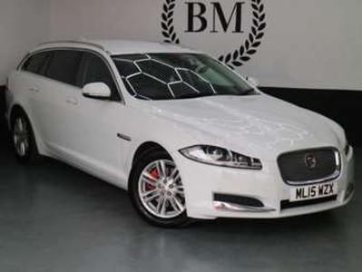 Jaguar, XF 2015 (15) 2.2 D LUXURY 4d AUTO-2 OWNER CAR FINISHED IN STRATUS GREY WITH BLACK LEATHE 4-Door