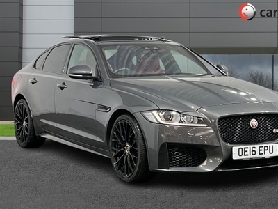 Used Jaguar XF 3.0 V6 S 4d 296 BHP Electric Sunroof, Red/Black Leather Seats, Heated Steering Wheel, Black Pack, Di in
