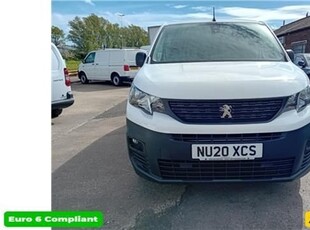 Used 2020 Peugeot Partner 1.5 BLUEHDI PROFESSIONAL L2 101 BHP IN WHITE WITH 82,500 MILES AND A FULL SERVICE HISTORY, 2 OWNERS in East Peckham