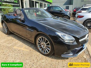 Mercedes-Benz SLC 2.1 SLC 250 D AMG LINE 2d 201 BHP IN BLACK WITH 39,125 MILES AND A FULL SERVICE HISTORY, 2 OWNERS FROM NEW, UL