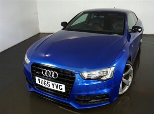 Used Audi A5 2.0 TDI QUATTRO BLACK EDITION PLUS 3d 187 BHP-FANTASTIC LOW MILEAGE EXAMPLE-FINISHED IN SEPANG BLUE in Warrington