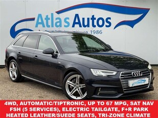 Used Audi A4 2.0 TDI 190 Quattro S Line 5dr S Tronic in Manningtree