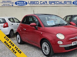 Used Fiat 500 1.2 8v LOUNGE 3d 69 BHP * RED * FIRST / FAMILY CAR in Morecambe