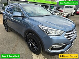 Used Hyundai Santa Fe 2.2 CRDI PREMIUM BLUE DRIVE 5d 197 BHP IN BLUE WITH 69,000 MILES AND A FULL SERVICE HISTORY, ULEZ CO in Kent