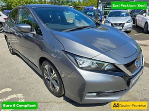 Used Nissan Leaf TEKNA 5d 148 BHP IN GREY WITH 54,402 MILES AND A FULL SERVICE HISTORY, 1 OWNER FROM NEW, ULEZ COMPLI in Kent