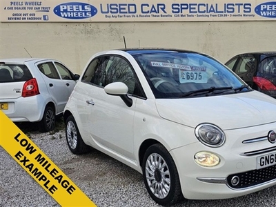 Used Fiat 500 1.2 8v LOUNGE 3d 69 BHP * WHITE * FIRST CAR * in Morecambe