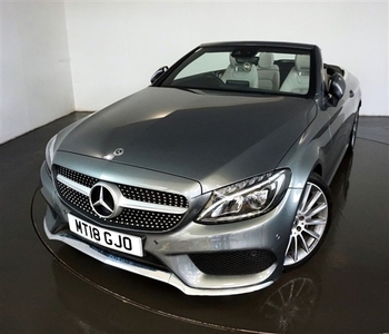 Used Mercedes-Benz C Class 2.1 C 220 D AMG LINE 2d-2 OWNER CAR FINISHED IN SELENITE GREY WITH GREY LEATHER UPHOLSTERY-REVERSE C in Warrington