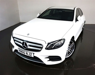 Used Mercedes-Benz E Class 2.0 E 220 D AMG LINE 4d-2 OWNER CAR FINISHED IN POLAR WHITE WITH BLACK HALF LEATHER-REVERSE CAMERA-A in Warrington
