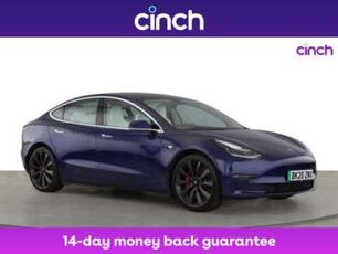 Tesla, Model 3 2019 PERFORMANCE AWD 4d 483 BHP Heated Front/Rear Seats, Blind Spot Information, 4-Door