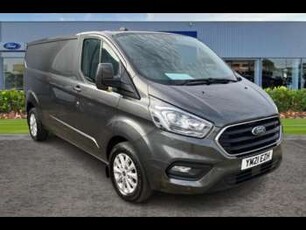 Ford, Transit Custom 2021 (21) 2.0 340 LIMITED P/V MHEV ECOBLUE 129 BHP IN SILVER WITH 49,700 MILES AND A