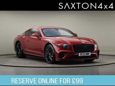 Bentley Continental l 6.0 W12 GT Speed Auto 4WD Euro 6 2dr 20s