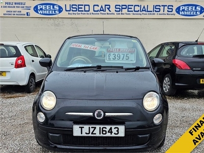 Used 2012 Fiat 500 1.2 8v LOUNGE 3d 69 BHP * BLACK * FIRST CAR in Morecambe