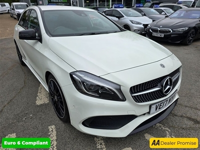 Used 2017 Mercedes-Benz A Class 2.1 A 200 D AMG LINE PREMIUM 5d 134 BHP IN WHITE WITH 30,000 MILES AND A FULL SERVICE HISTORY, 3 OWN in East Peckham